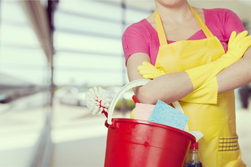 Cleaning team managing service responsibilities and property protection
